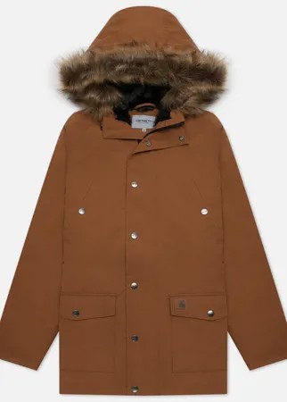 Мужская куртка парка Carhartt WIP Trapper 5.7 Oz, цвет коричневый, размер M