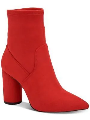 BCBGENERATION Женские красные ботильоны Ally с заостренным носком на скульптурном каблуке и застежкой-молнией 5.5 B