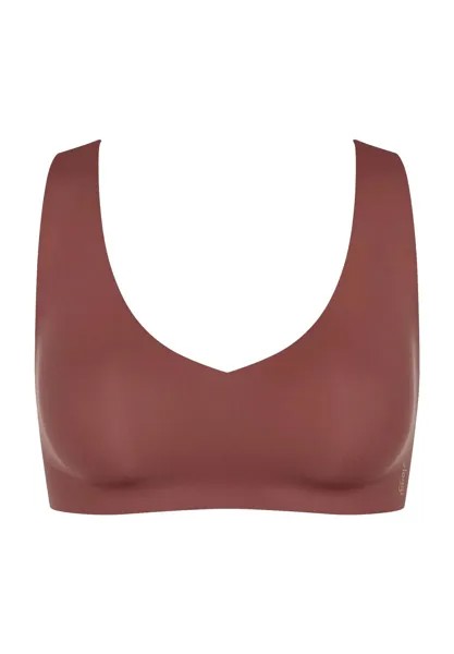 Бесшовный бюстгальтер без косточек Zero Feel 2.0 для женщин sloggi, цвет Burnt Henna