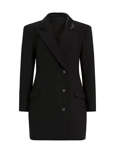 Мини-платье Erykah Blazer Allsaints, черный