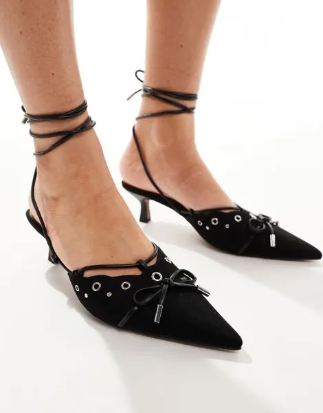 River Island – Мюли на черной шпильке