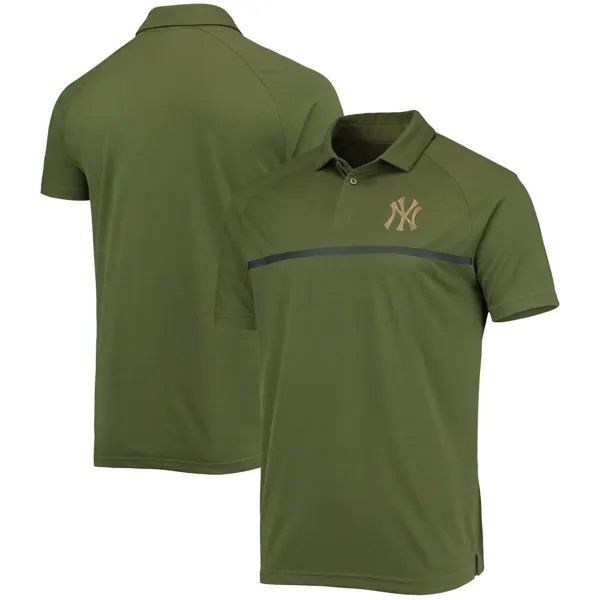 Мужская ровная одежда оливковая футболка-поло реглан New York Yankees Delta Sector