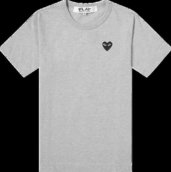 Футболка Comme Des Garçons PLAY Heart T-Shirt 'Grey', серый