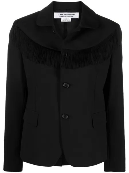 Comme Des Garçons Comme Des Garçons жакет с бахромой, черный