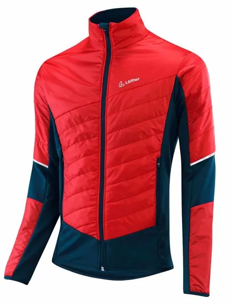 Спортивная куртка мужская Loeffler Hybrid Pl60 красная 52