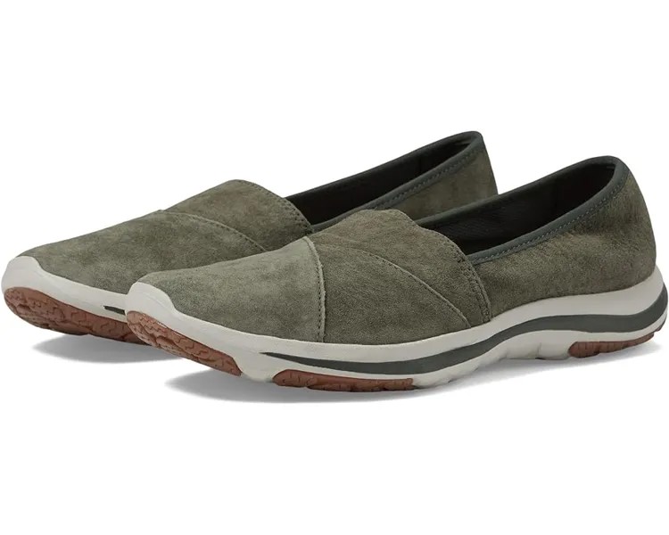 Кроссовки L.L.Bean Back Cove Stretch Slip-Ons Nubuck, цвет Loden