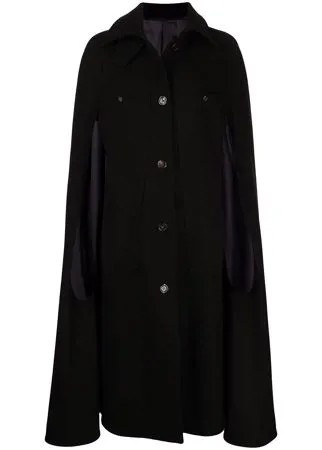 EFTYCHIA длинный шерстяной кейп