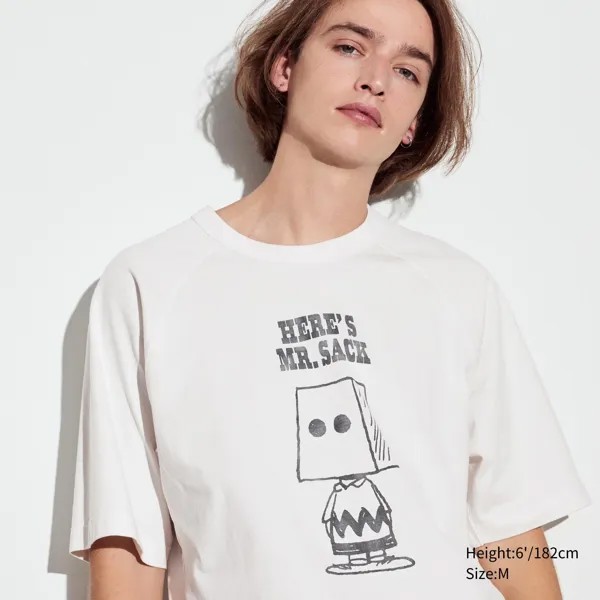 Футболка Uniqlo Peanuts You Can Do Everything, молочный