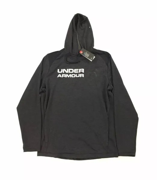 НОВИНКА Under Armour UA Tech Terry Mens Pullover Hoodie GoldGear Black Loose Mens M