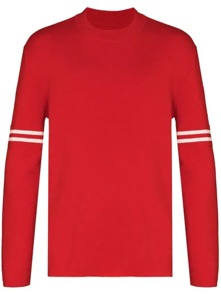 Maison Margiela stripe-detail long-sleeve jumper
