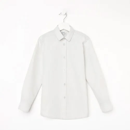 Школьная рубашка BONITO KIDS, размер 140, серый, бесцветный