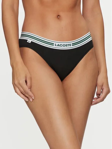 Классические женские трусики Lacoste, черный