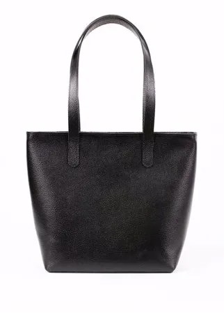 Женская кожаная сумка черная A019 black grain Divalli