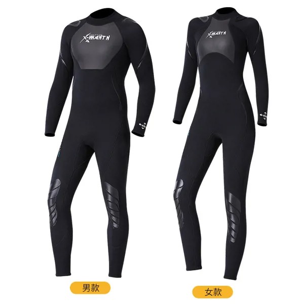 Новый Неопреновый гидрокостюм для женщин и мужчин, 3 мм, костюм для серфинга и дайвинга, сохраняющий тепло, с длинным рукавом, одежда для рыбалки и подводной охоты