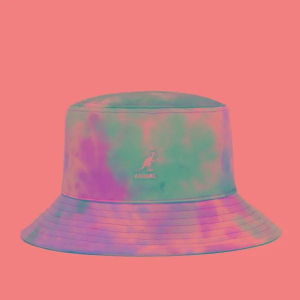 Панама унисекс Kangol Tie Dye Bucket, фиолетовый