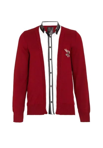 Модный пуловер 2 в 1 CIPO & BAXX, цвет Bordeaux