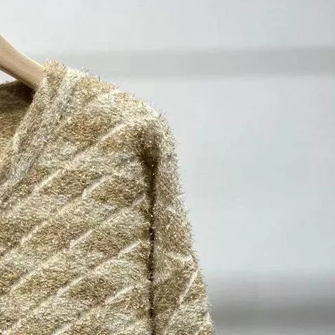 Женский свитер, Осень-зима 2020, новый яркий кардиган цвета шампанского золотистого цвета
