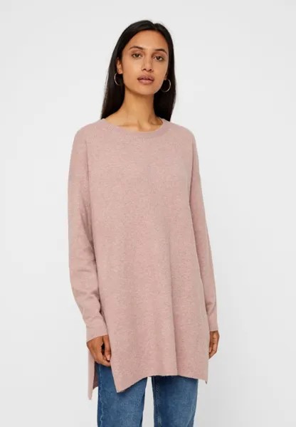 Свитшот Vero Moda VMBRILLIANT LS O NECK LONG, розовый