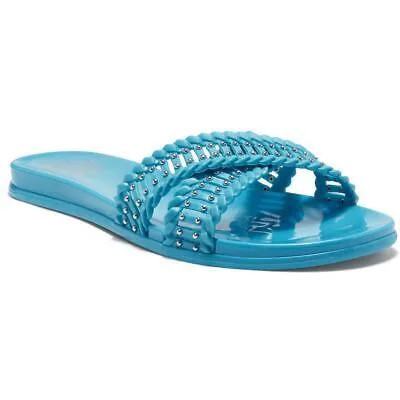 Vince Camuto Womens Erindra Glitter Slip On Jelly Pool Slides Shoes BHFO 2245