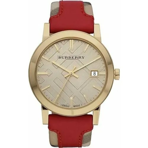 Наручные часы Burberry, золотой, красный
