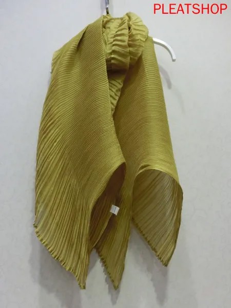 Miyake Fold женский 2023 тонкий литературный длинный платок двойного назначения однотонный дикий шарф японский Tide шарф для поездок Foulard Cheveux Desigual