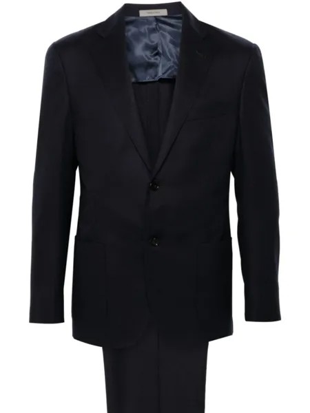 Corneliani костюм-двойка из вирджинской шерсти, синий
