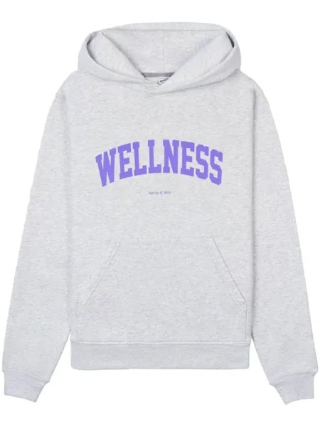 Sporty & Rich худи Wellness с принтом, серый