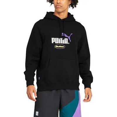 Puma Pullover Hoodie X Butter Goods Мужская черная повседневная верхняя одежда 532438-01