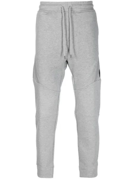 C.P. Company спортивные брюки с декором Lens, серый