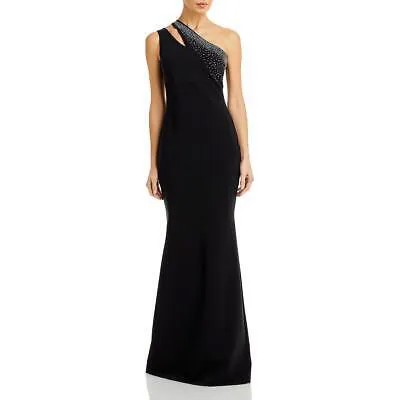 Женское черное вечернее платье Chiara Boni со стразами 14 BHFO 8976
