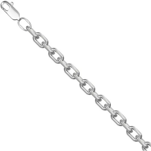 Цепь Krastsvetmet Цепь из серебра НЦ22-206-3 диаметром проволоки 0,5, серебро, 925 проба, родирование, длина 35 см, средний вес 2.07 г, серебряный