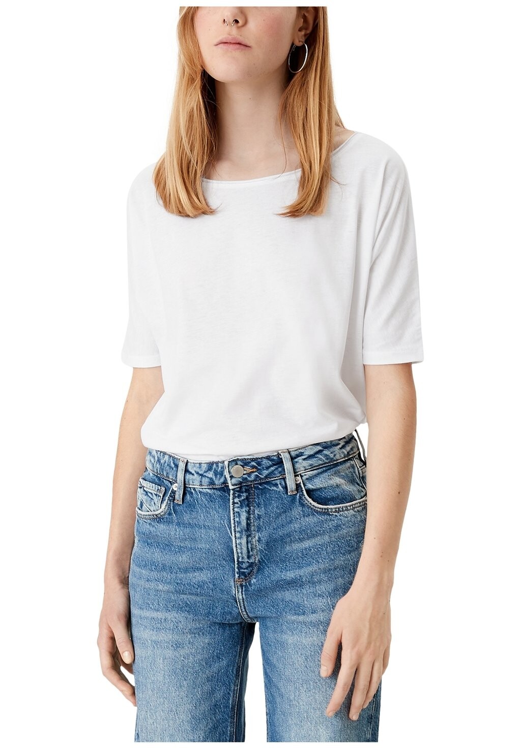 Футболка базовая BAUMWOLLMIX QS, цвет white