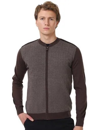 Кардиган мужской 135-30 Gratude коричневый 2XL