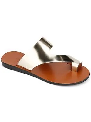 KENNETH COLE Женские шлепанцы без шнуровки с серебряным кольцом на пальце и круглым носком, 6 м