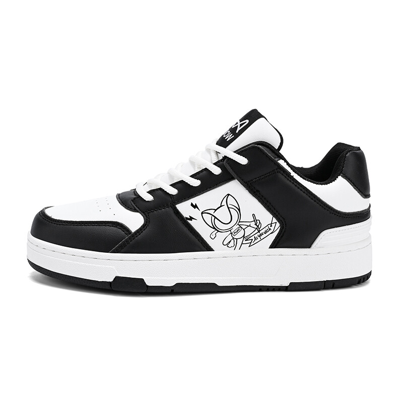 Кроссовки MIIOW Trend Party Series Skateboarding Shoes Unisex Low-top, белый/черный