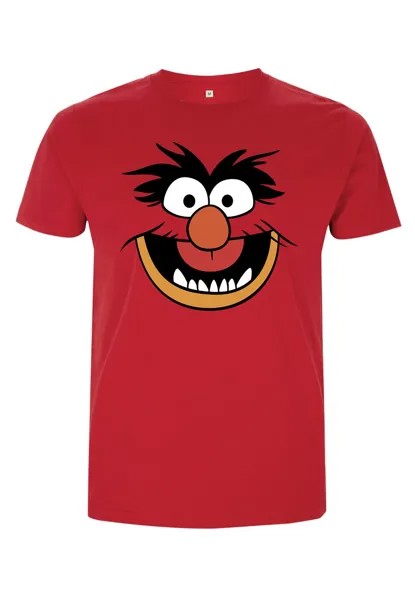 Футболка с принтом Muppets Animal Costume Tee Unisex Disney, красная