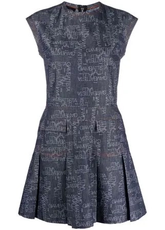 Giambattista Valli джинсовое платье с логотипом