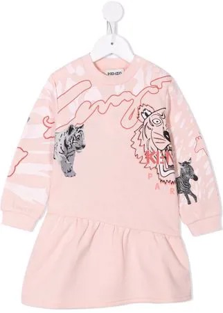 Kenzo Kids платье-джемпер с логотипом