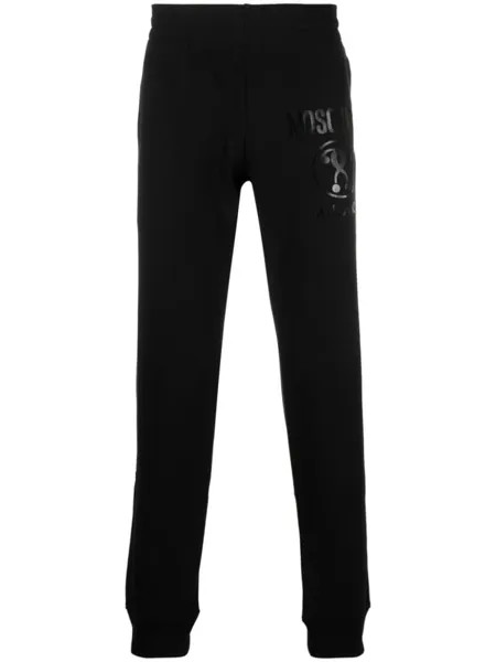 Moschino спортивные брюки с логотипом, черный