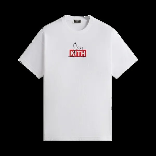 Футболка Kith For Peanuts Doghouse 'White', белый