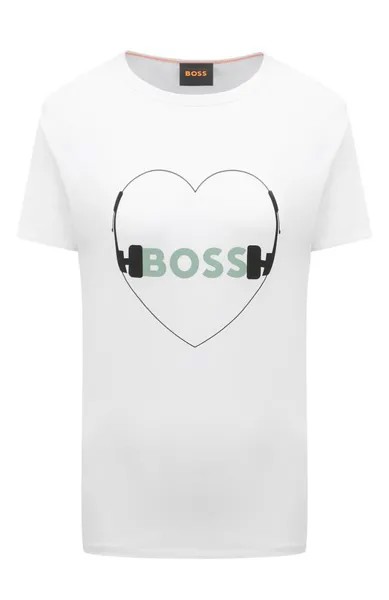 Хлопковая футболка BOSS Orange