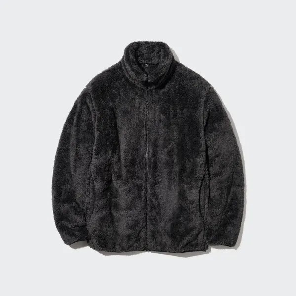 Толстовка Uniqlo Unisex Fluffy Fleece, черный