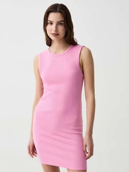 Короткое платье с вырезом Ovs, цвет pastel pink