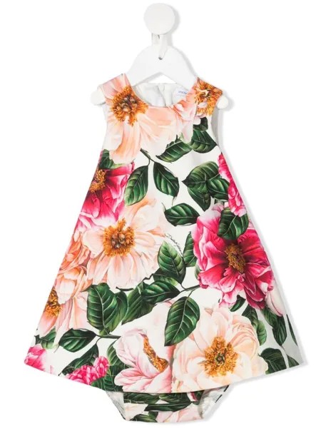 Dolce & Gabbana Kids платье с цветочным принтом