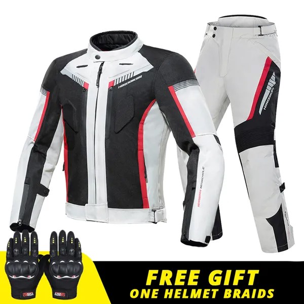 Зимняя мотоциклетная куртка Chaqueta Moto + брюки, водонепроницаемый костюм для мотокросса, защитная куртка для езды на мотоцикле, гоночная куртк...