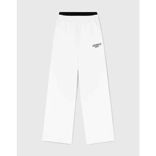 Брюки спортивные Gloria Jeans, размер XS/164 (38-40), белый