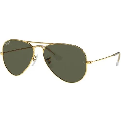 Солнцезащитные очки Luxottica Aviator, коричневый, зеленый