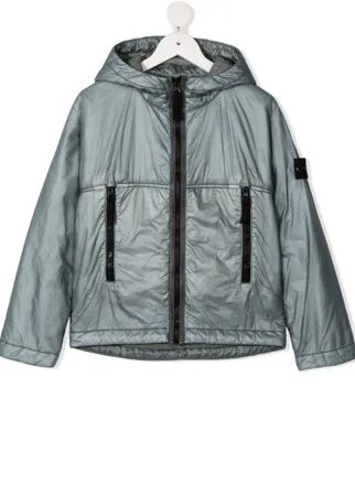 Stone Island Junior куртка на молнии с капюшоном