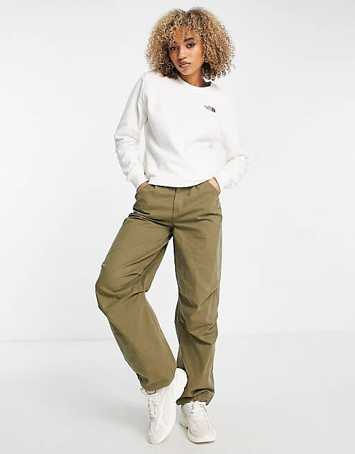 Белоснежный свитшот с принтом на спине The North Face Exploring Circle эксклюзивно на ASOS