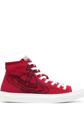 Vivienne Westwood высокие кеды Plimsolls из канваса